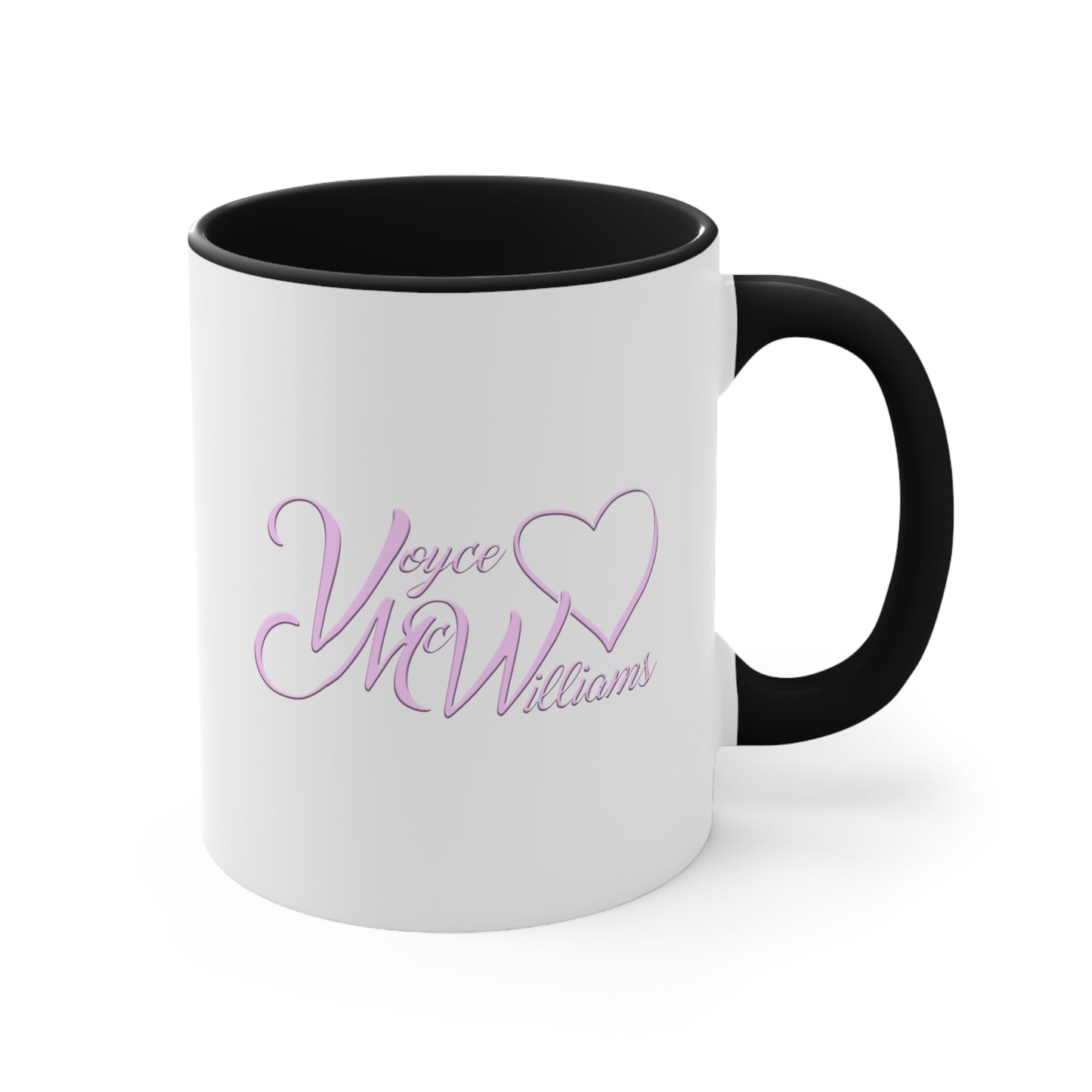 Voyce McWilliams “I’m Just Me” Baby Pink Logo Coffee Mug | Official V-Fam Merch