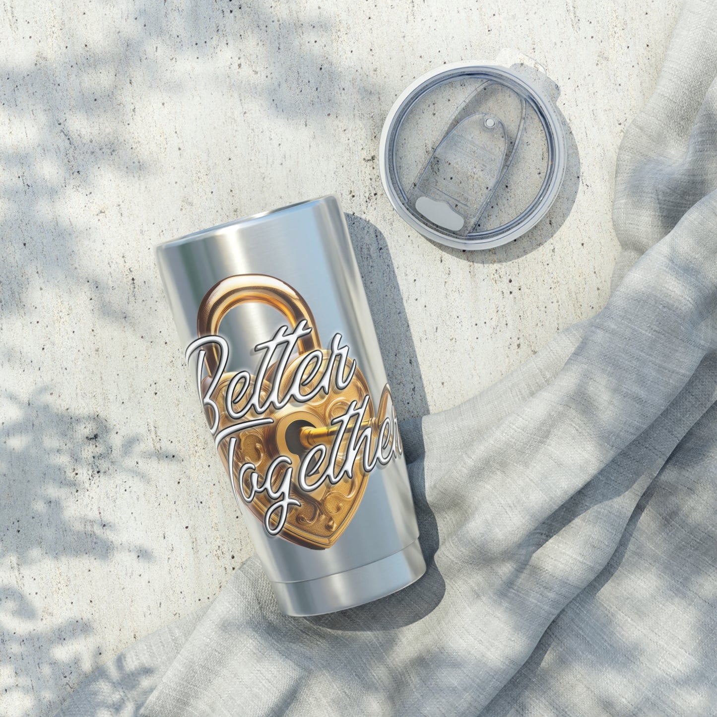 'Better Together' Lock and Key 20oz Tumbler - Travel Mug