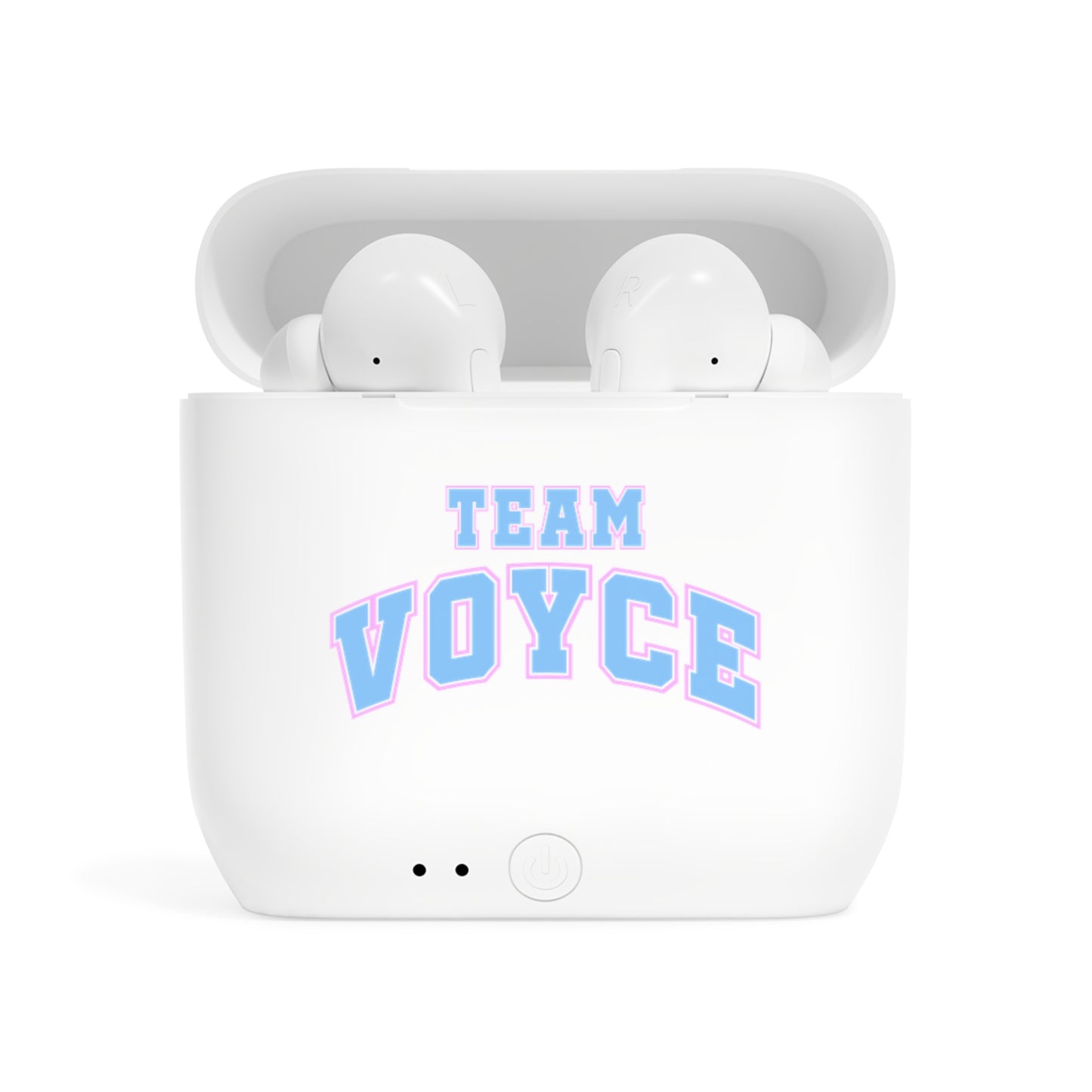 Team Voyce Wireless Earbuds with Case - Cotton Candy