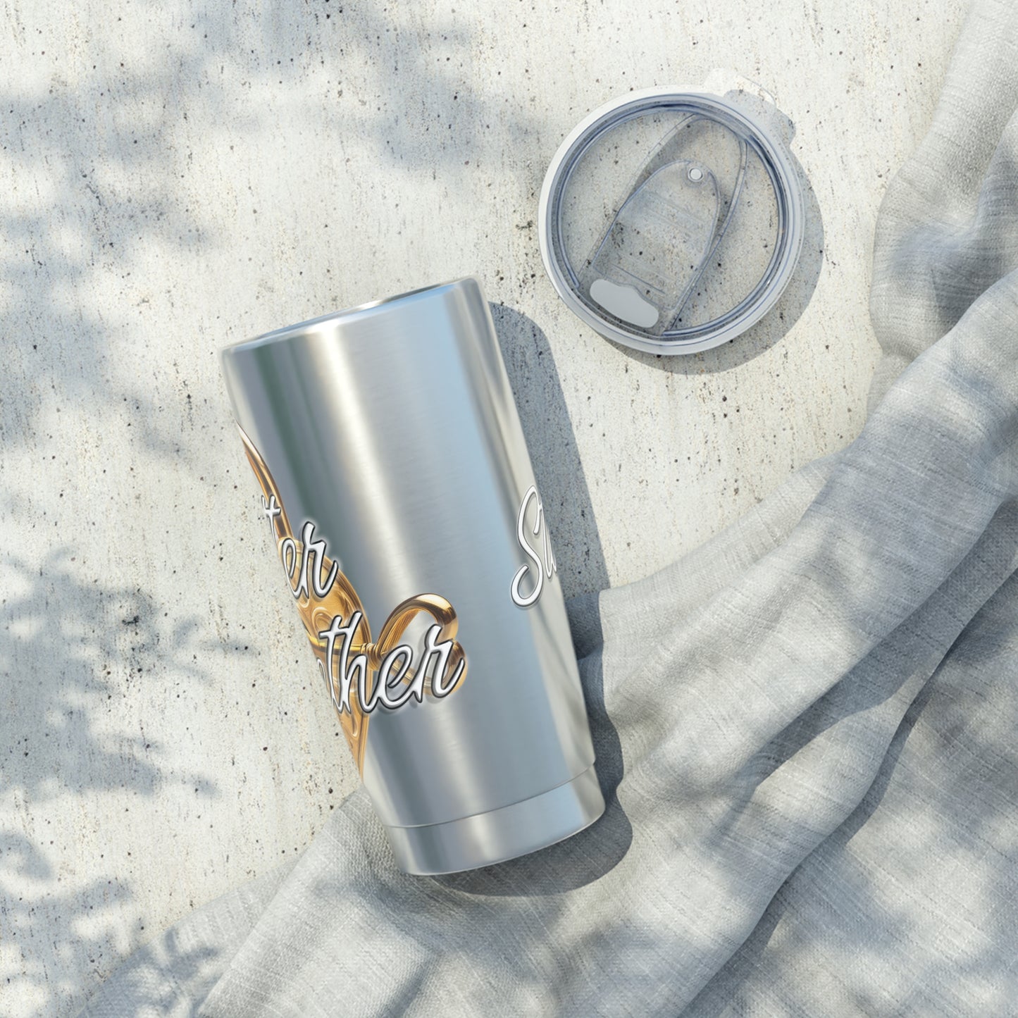 'Better Together' Lock and Key 20oz Tumbler - Travel Mug - Customizable with Up To 2 Names