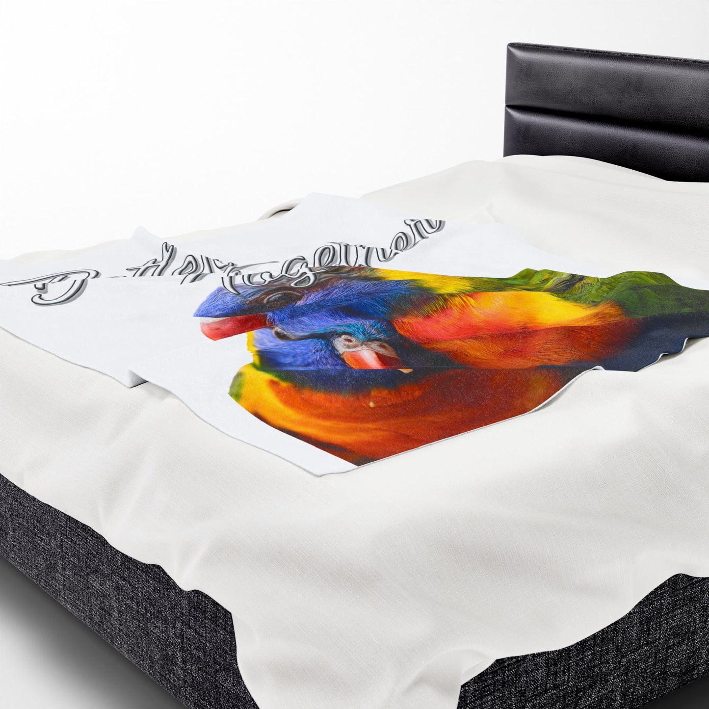 Better Together - Birds of a Feather - Velveteen Plush Blanket - Cozy Home Decor Gift for Bird Lovers