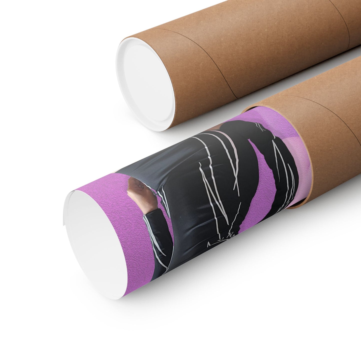 Voyce Black Flame Dress Poster - Matte Finish