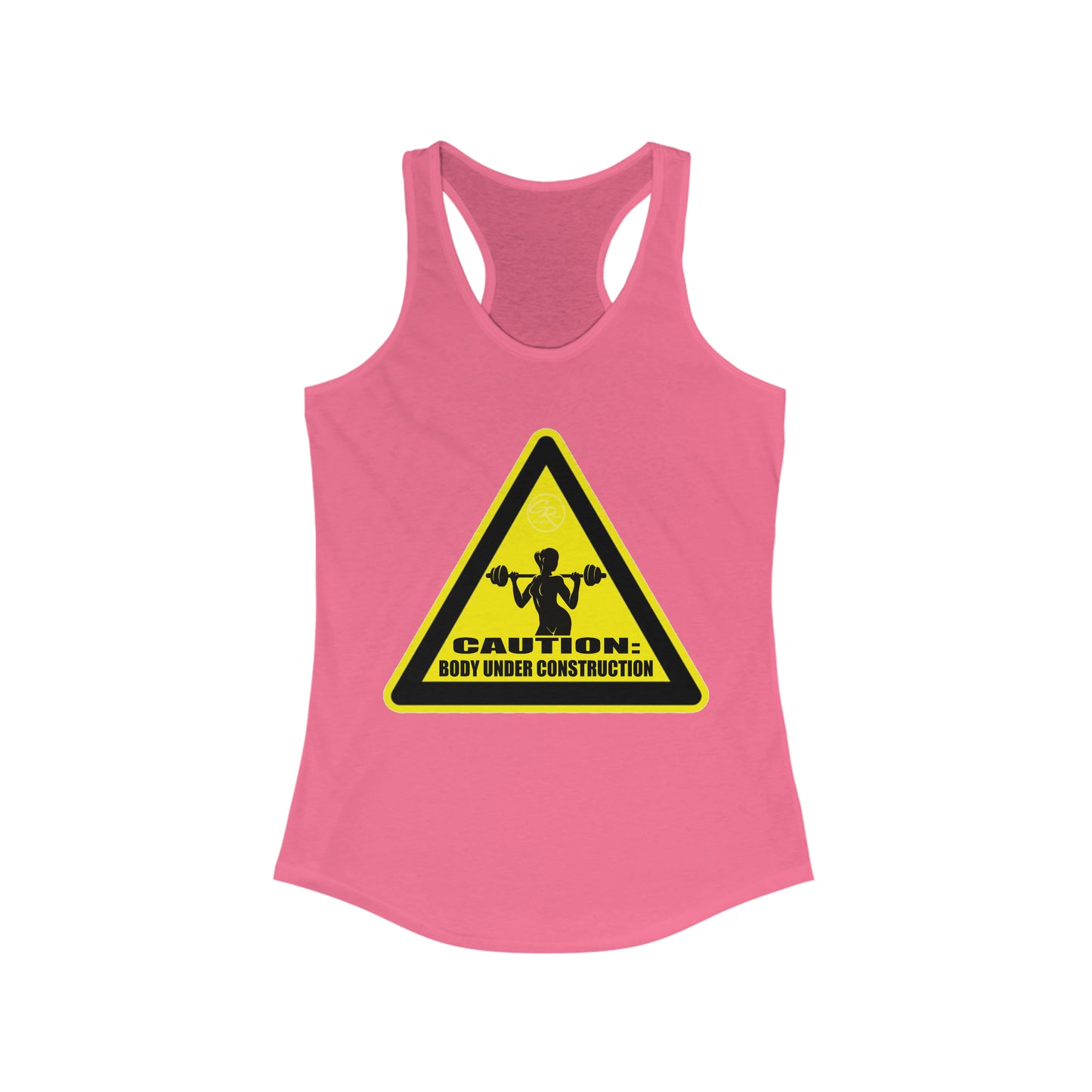 Women's Body Under Construction Racerback Tank