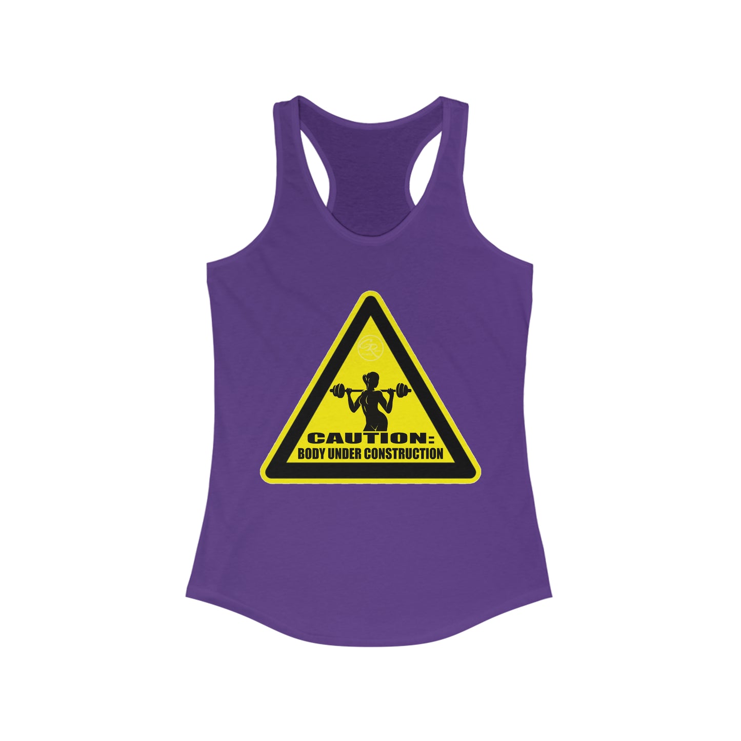 Women's Body Under Construction Racerback Tank