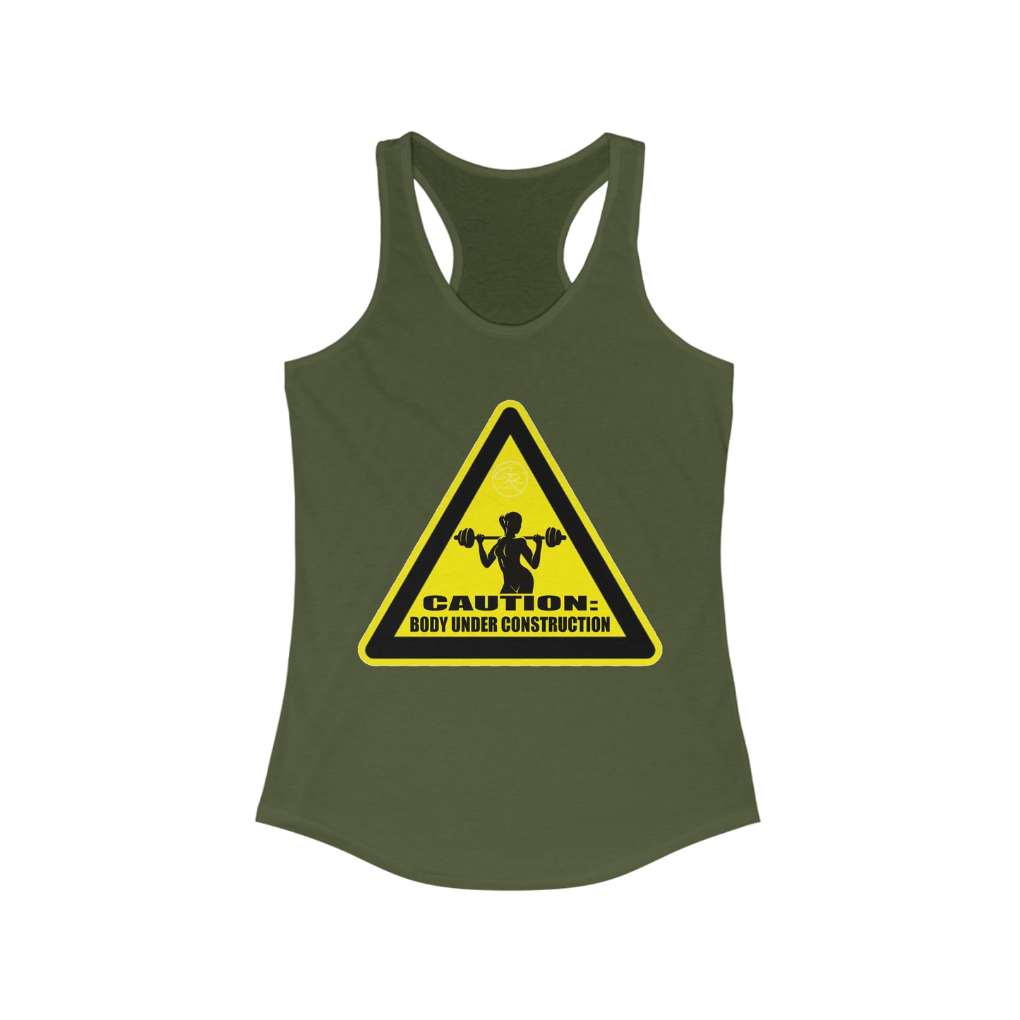 Women's Body Under Construction Racerback Tank