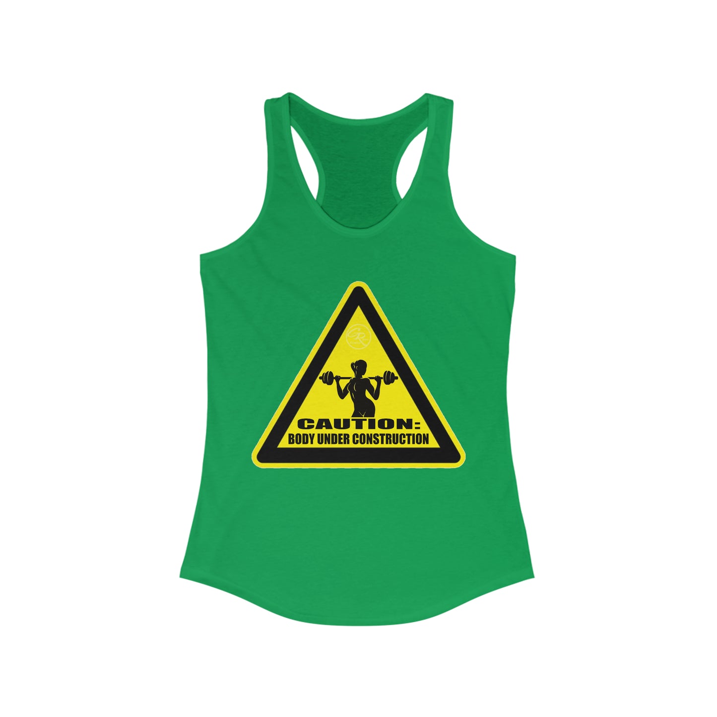 Women's Body Under Construction Racerback Tank