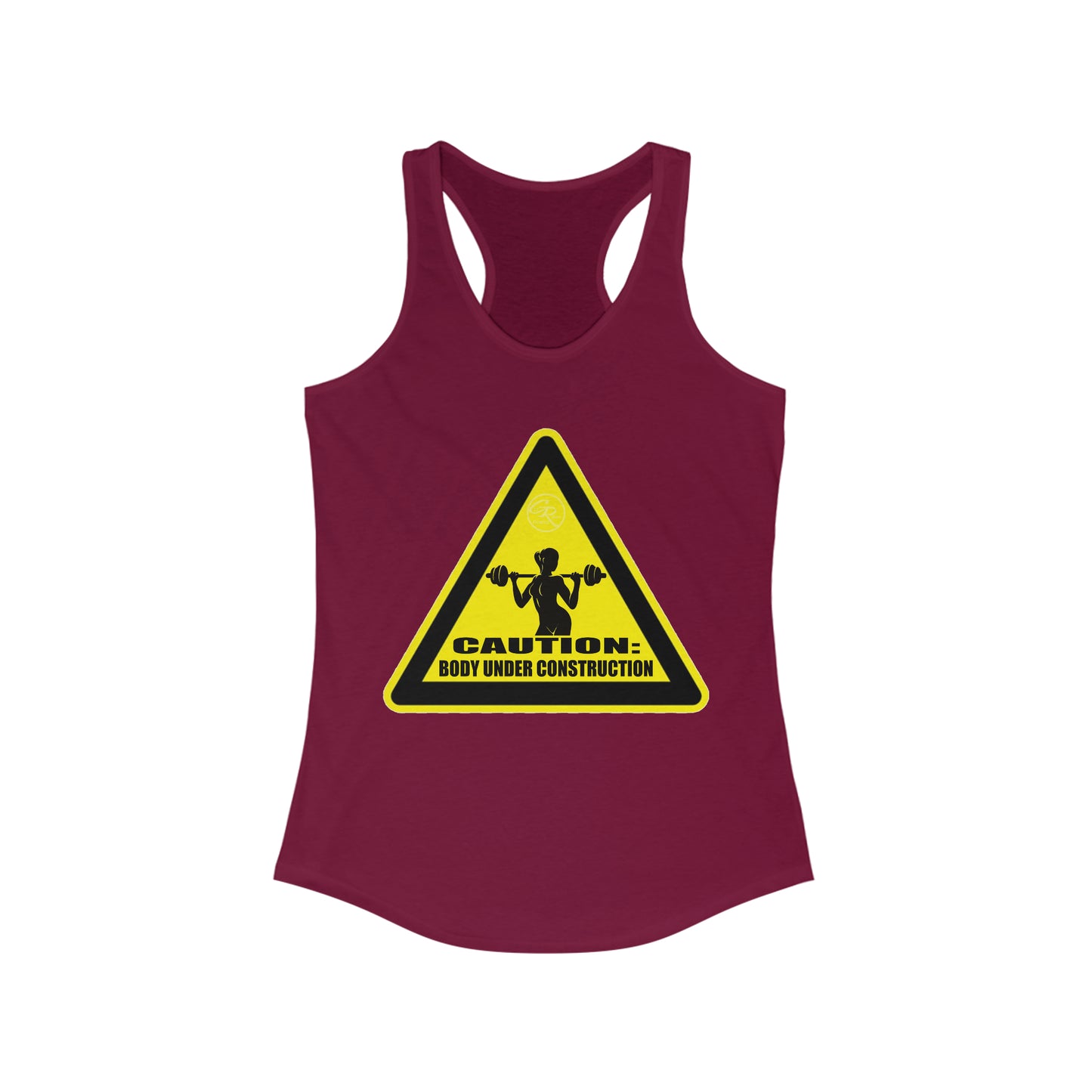 Women's Body Under Construction Racerback Tank