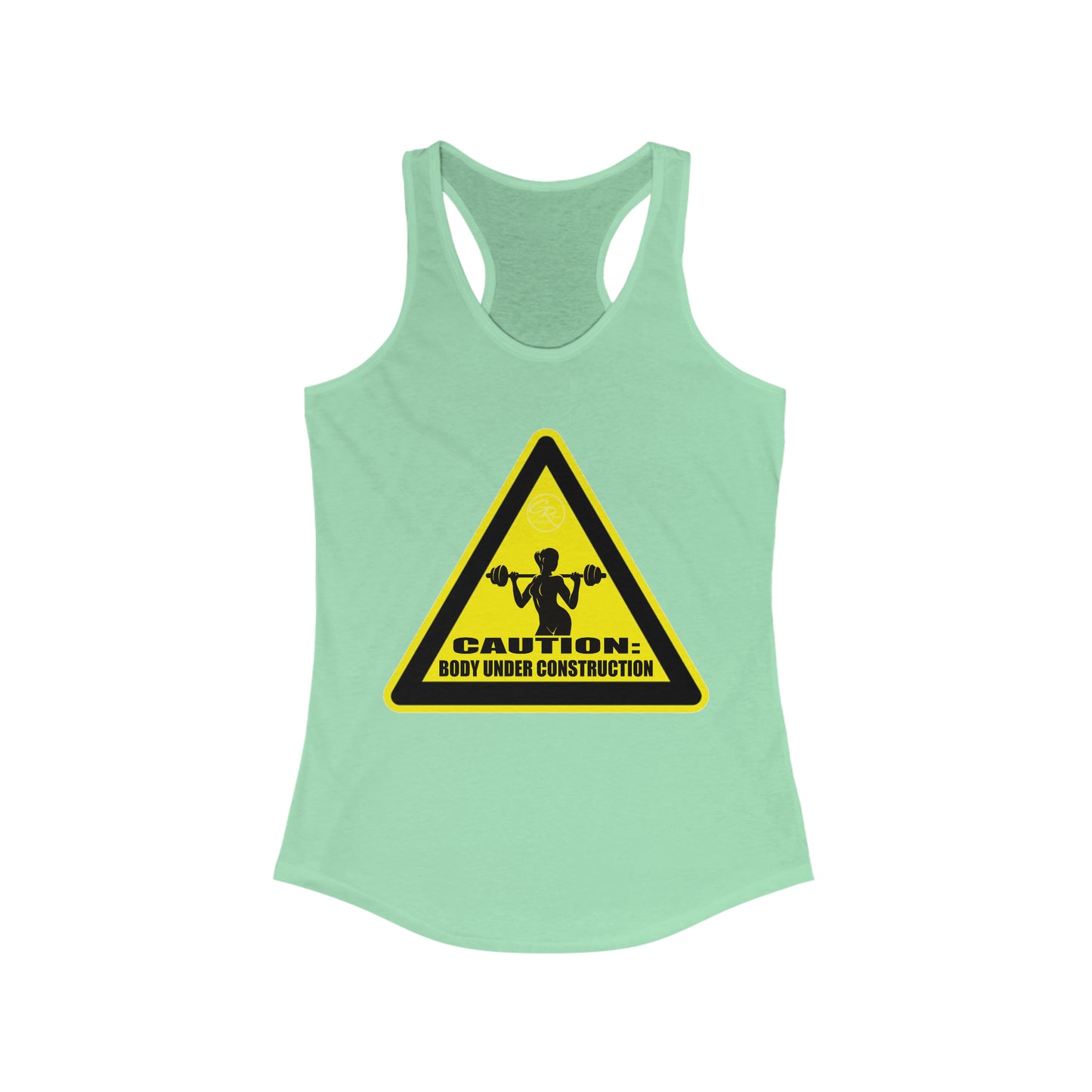 Women's Body Under Construction Racerback Tank