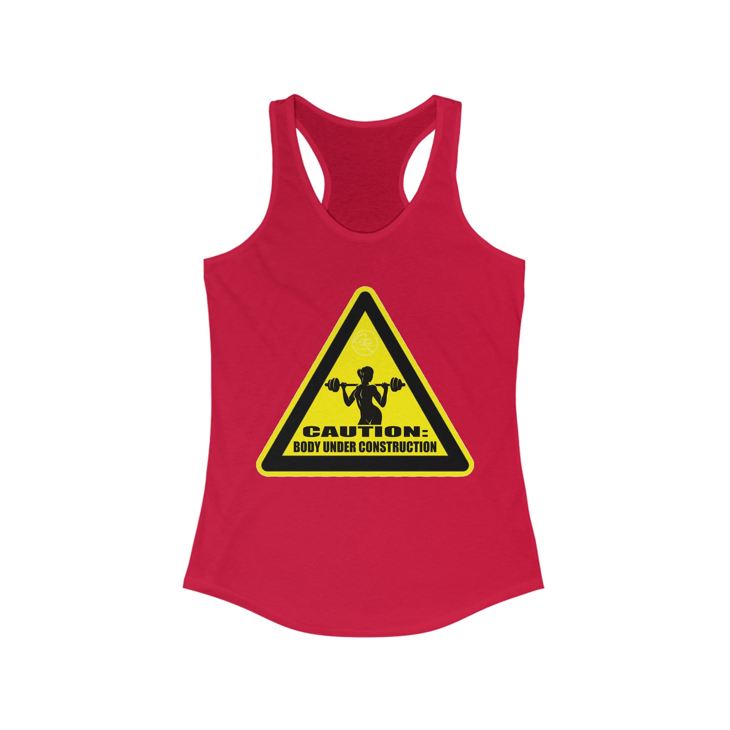 Women's Body Under Construction Racerback Tank