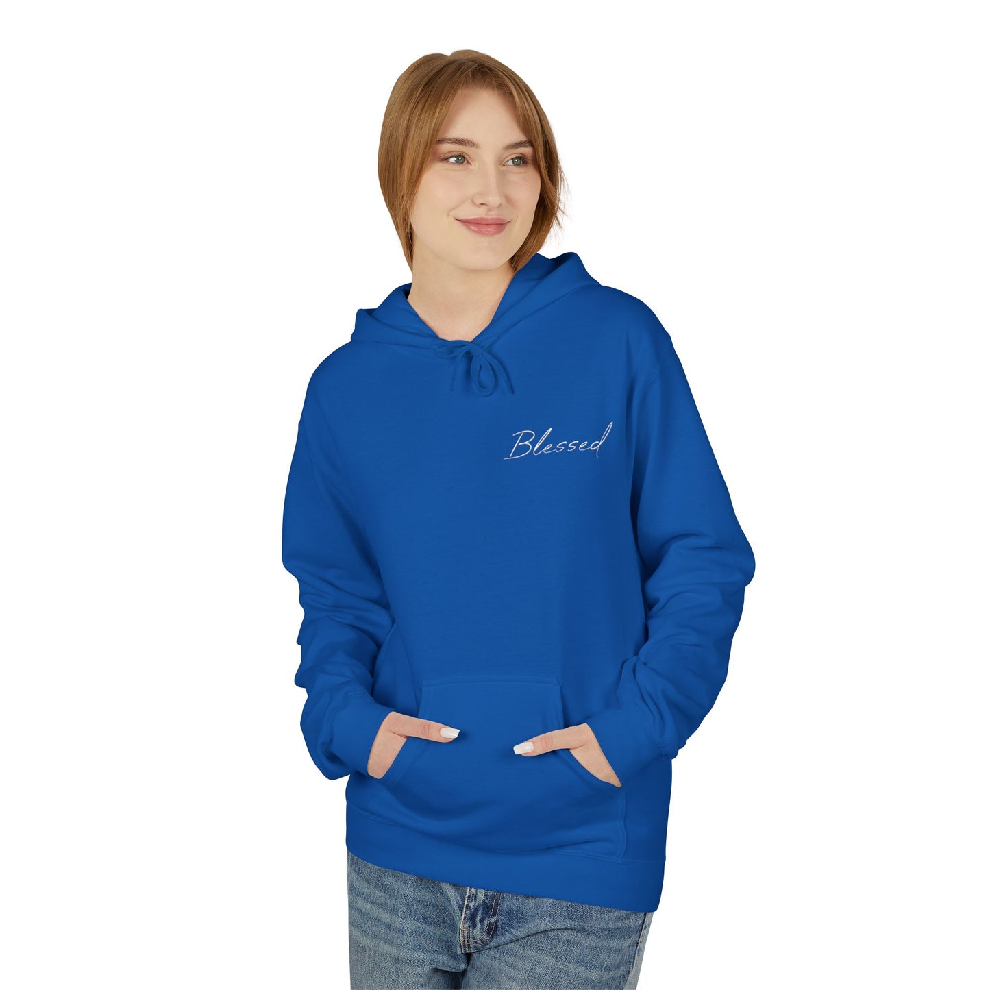 Blessed Hoodie — Faith Hoodie with John 7:38 Back Quote