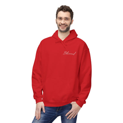 Blessed Hoodie — Faith Hoodie with John 7:38 Back Quote