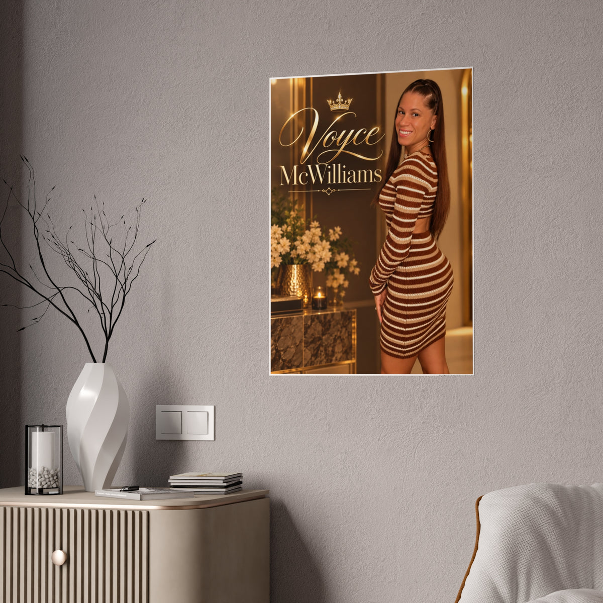Voyce McWilliams Golden Glow Glossy Poster