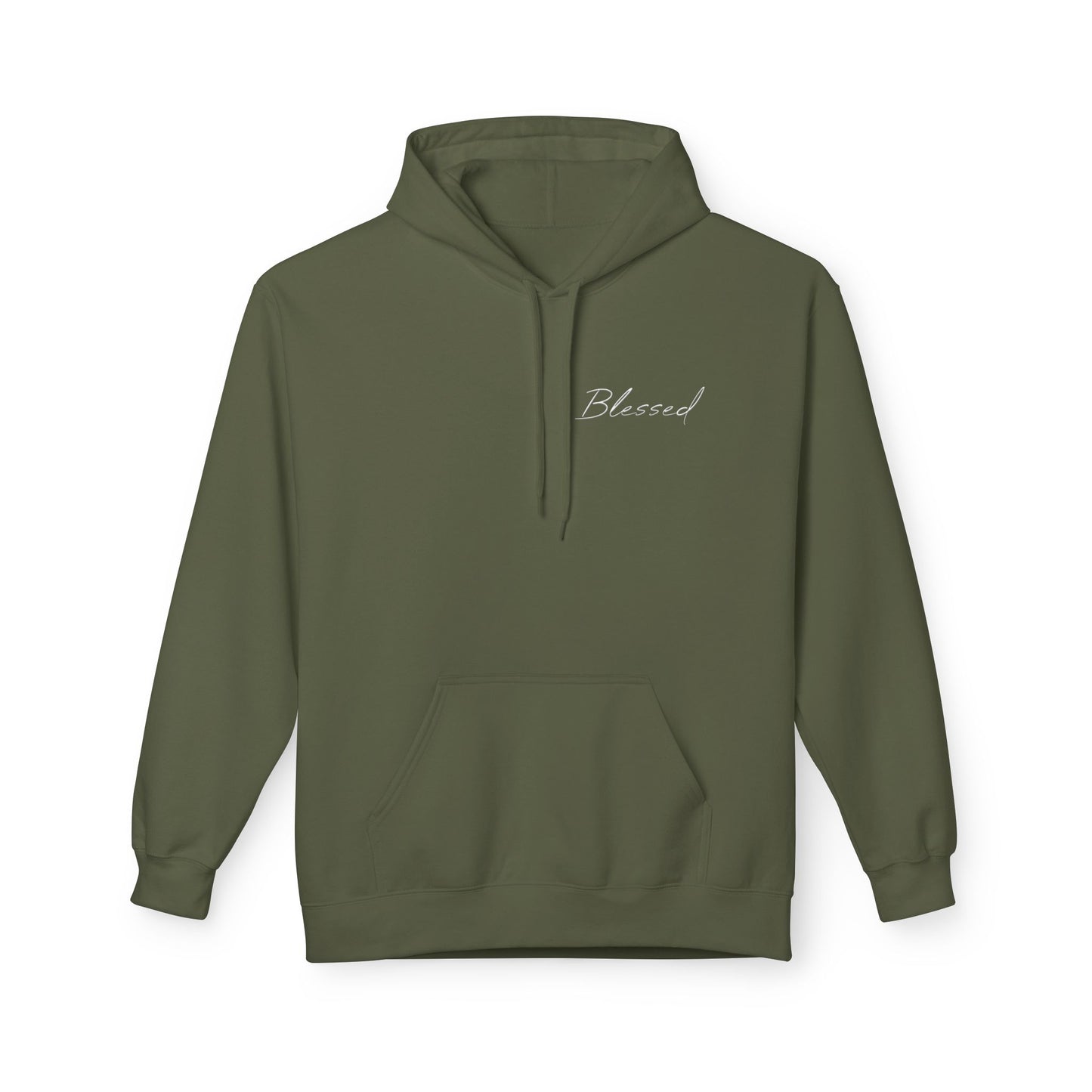 Blessed Hoodie — Faith Hoodie with John 7:38 Back Quote