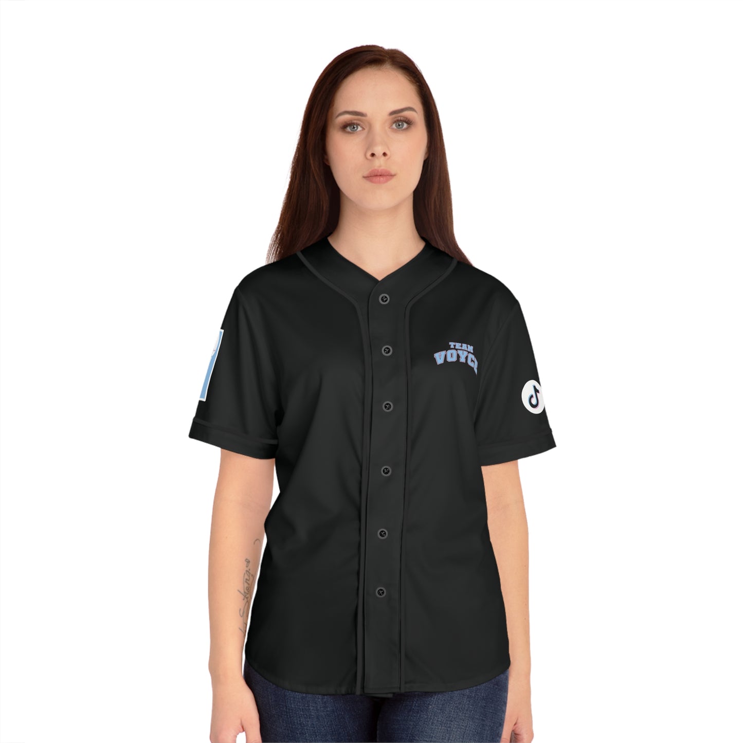 Team Voyce Women's Baseball Jersey - Black