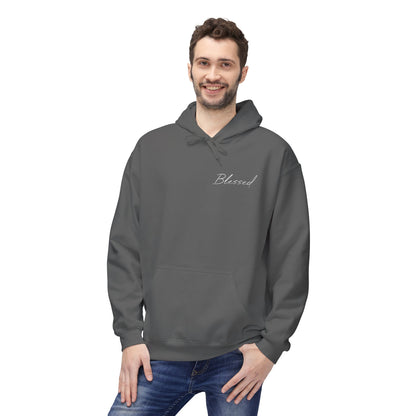 Blessed Hoodie — Faith Hoodie with John 7:38 Back Quote