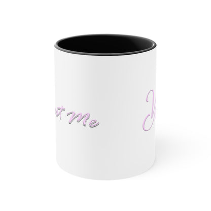 Voyce McWilliams “I’m Just Me” Baby Pink Logo Coffee Mug | Official V-Fam Merch