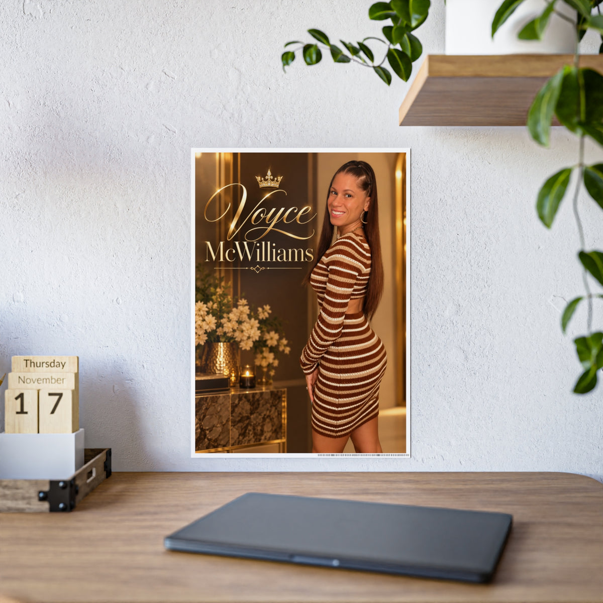 Voyce McWilliams Golden Glow Glossy Poster