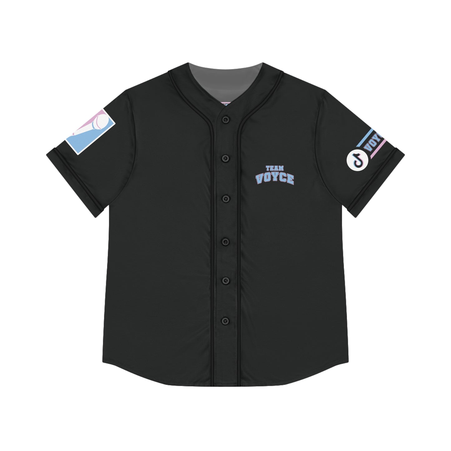 Team Voyce Women's Baseball Jersey - Black