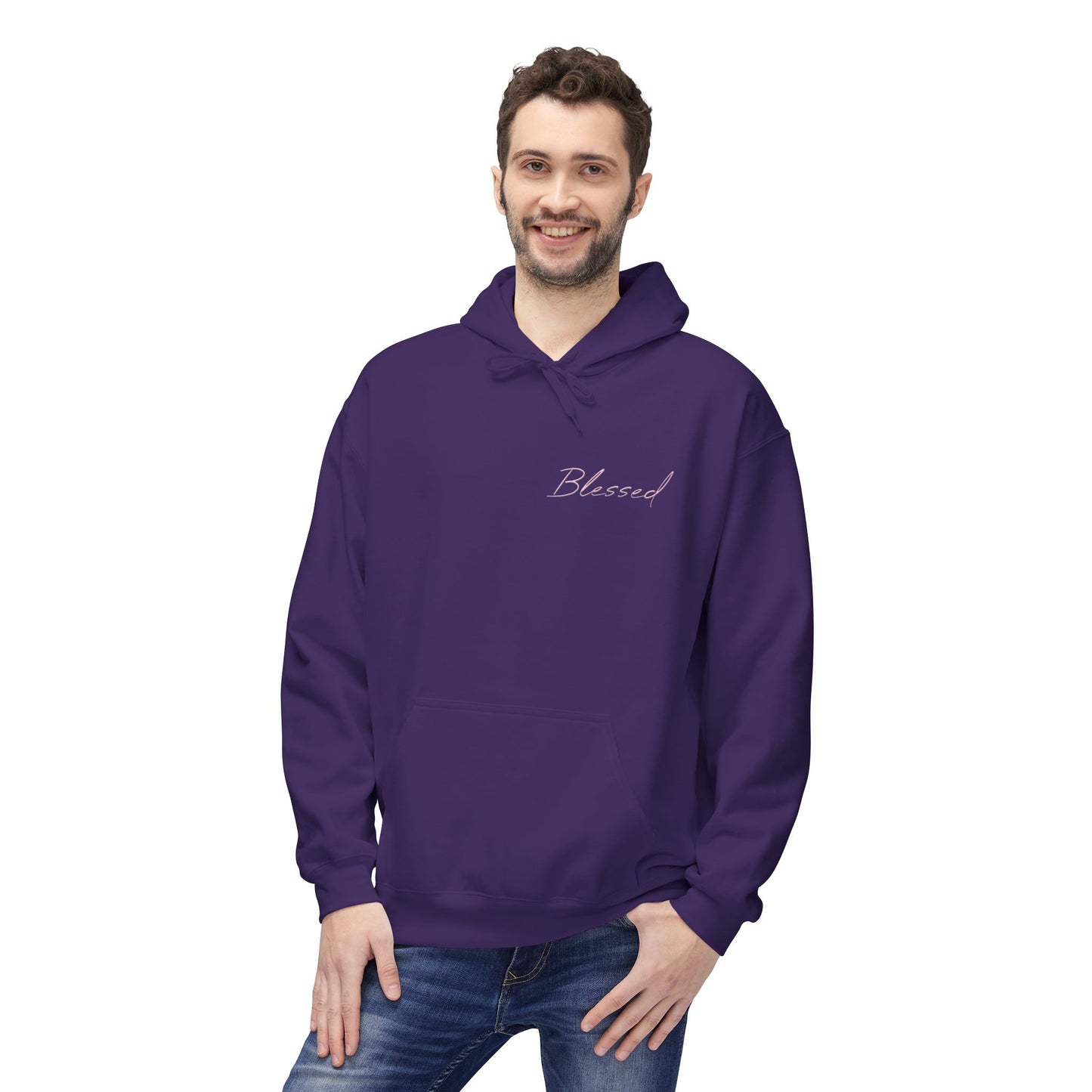 Blessed Hoodie — Faith Hoodie with John 7:38 Back Quote