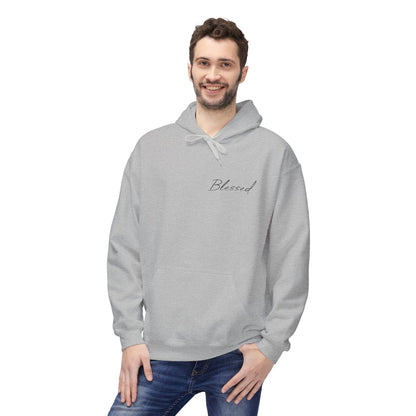 Blessed Hoodie — Faith Hoodie with John 7:38 Back Quote