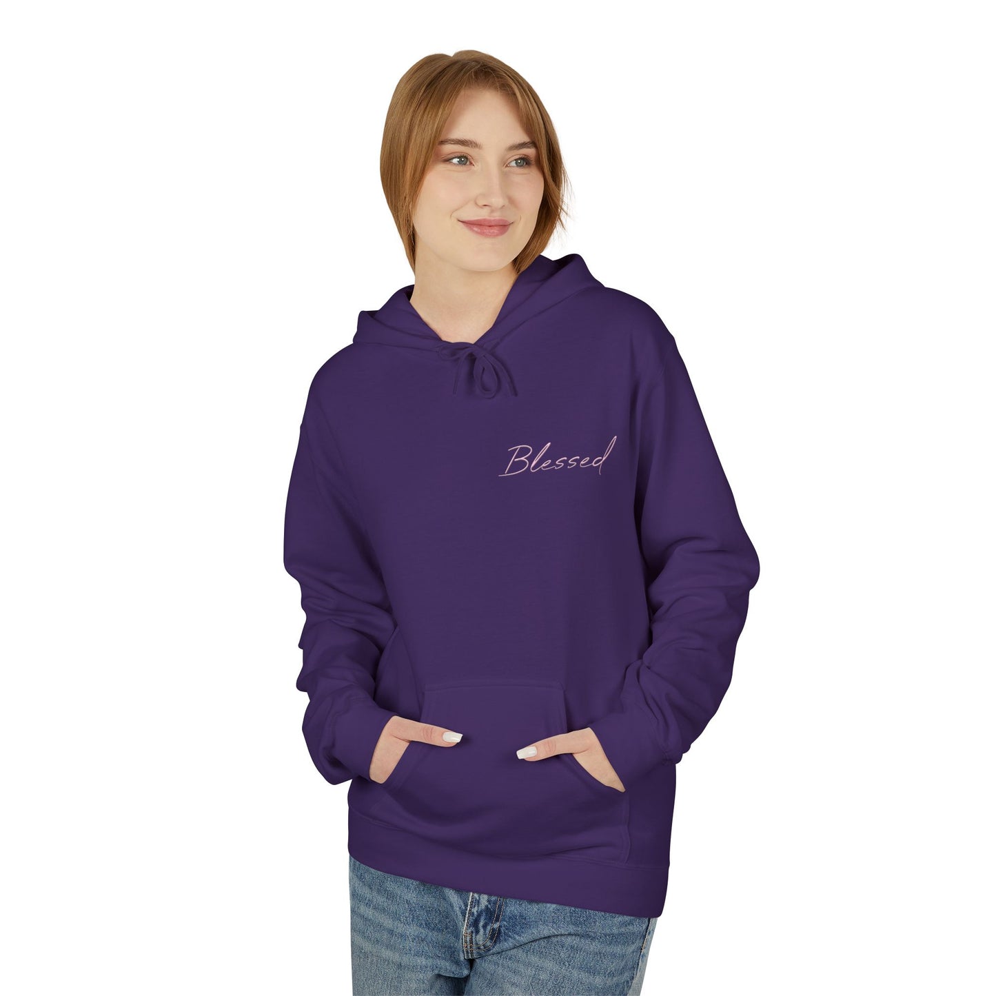 Blessed Hoodie — Faith Hoodie with John 7:38 Back Quote