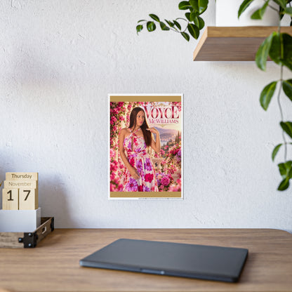 Voyce McWilliams In Full Bloom Glossy Poster | Pink Floral Wall Art