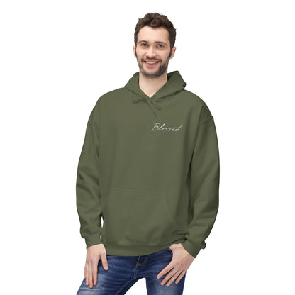 Blessed Hoodie — Faith Hoodie with John 7:38 Back Quote