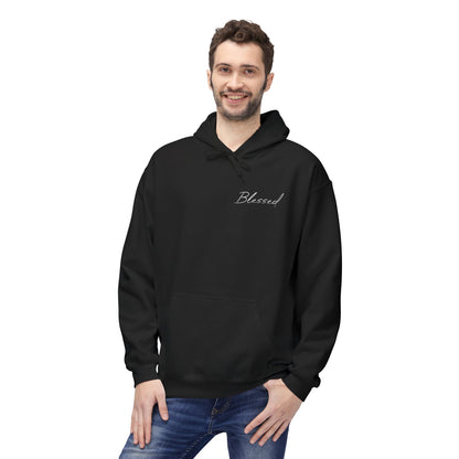 Blessed Hoodie — Faith Hoodie with John 7:38 Back Quote