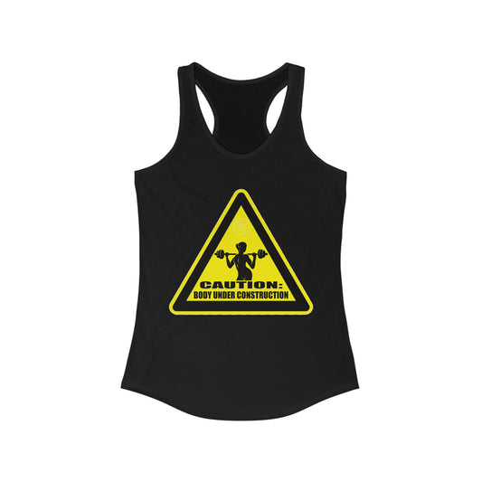 Women's Body Under Construction Racerback Tank